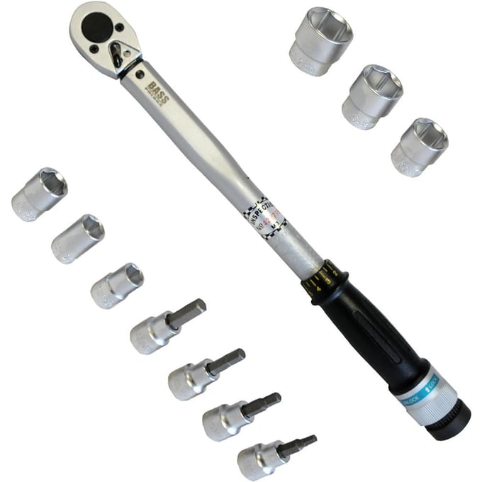 Momentsleutel 3/8", 20 - 110 Nm + doppen