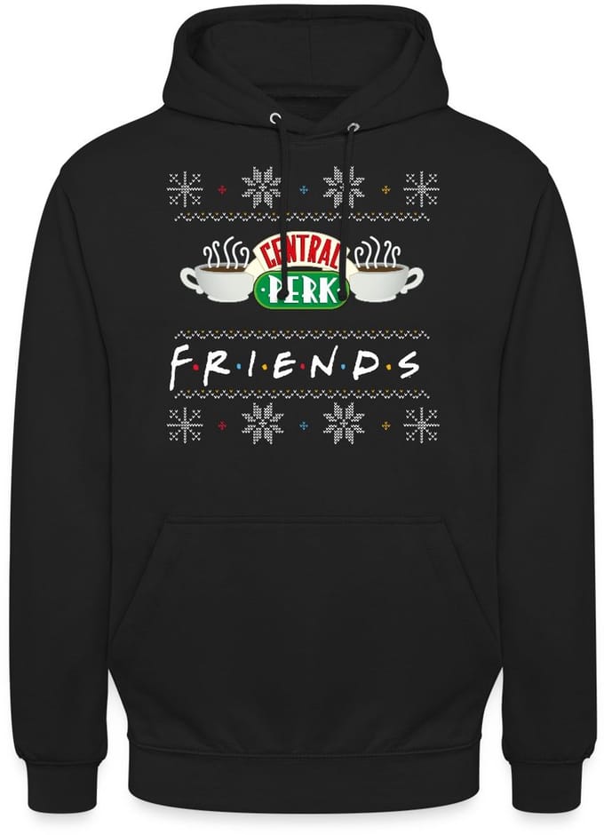 Friends Central Perk Lelijk Kerstmis Hoodie Unisex