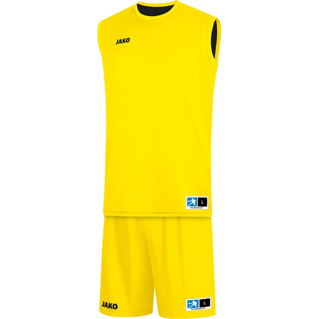Jako Change 2.0 Reversible Shirt Heren - Citroen / Zwart | Maat: M