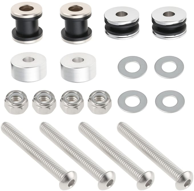 Dailygoods- Docking Hardware Kit Perfecte Pasvorm - Sissy Bar - Complete Hardwarekit - Duurzame Constructie - Eenvoudige Installatie - Betrouwbare Ondersteuning