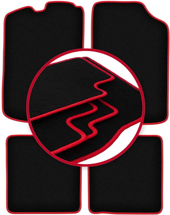 CARLUX-RED automatten voor: Volkswagen Golf I hatchback (1974-1983)