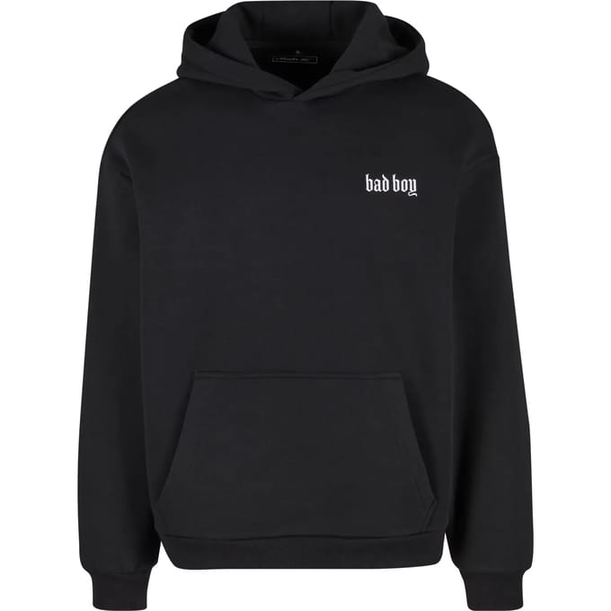 Mister Tee - Bad Boy EMB Fluffy Hoodie/trui - S - Zwart