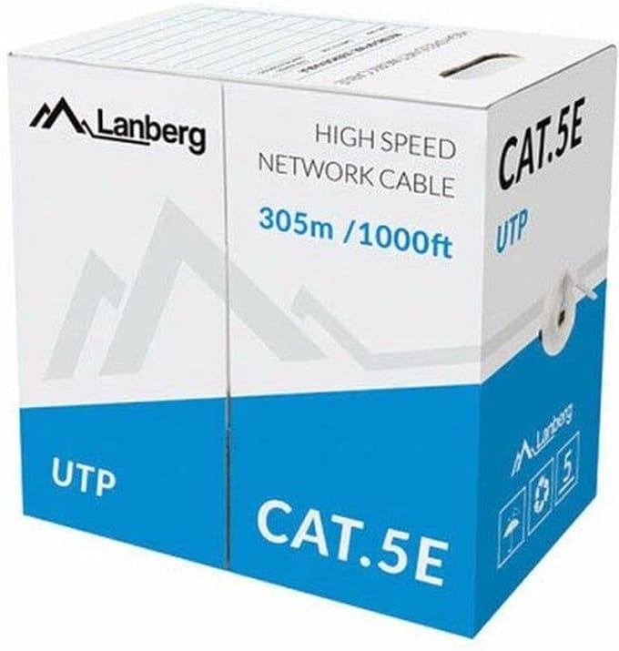 Stevige UTP-netwerkkabel categorie 5e Lanberg LCU5-11CU-0305-S Grijs 305 m