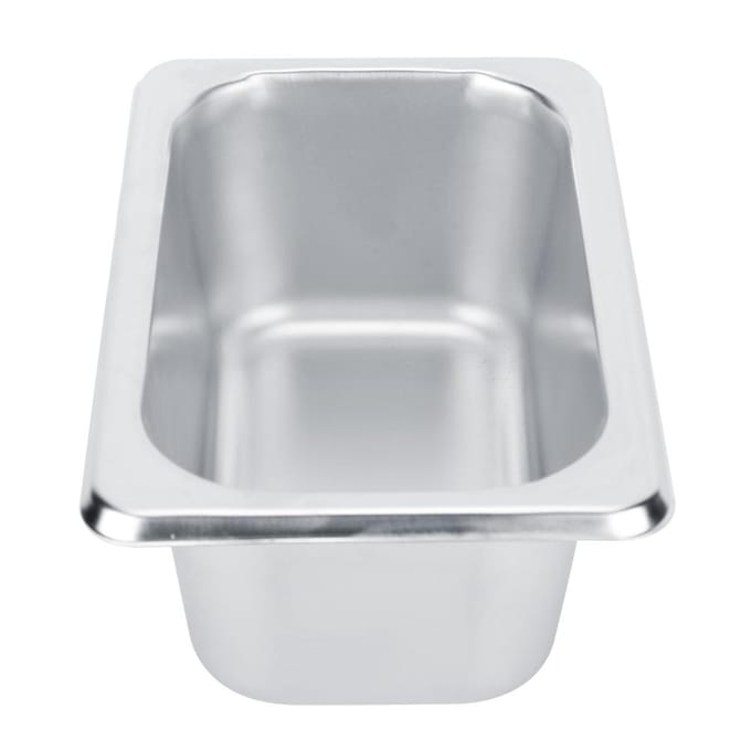 Bassin de buffet alimentaire en acier inoxydable, assiettes, casseroles, plateau, support de vaisselle, récipient alimentaire carré gray