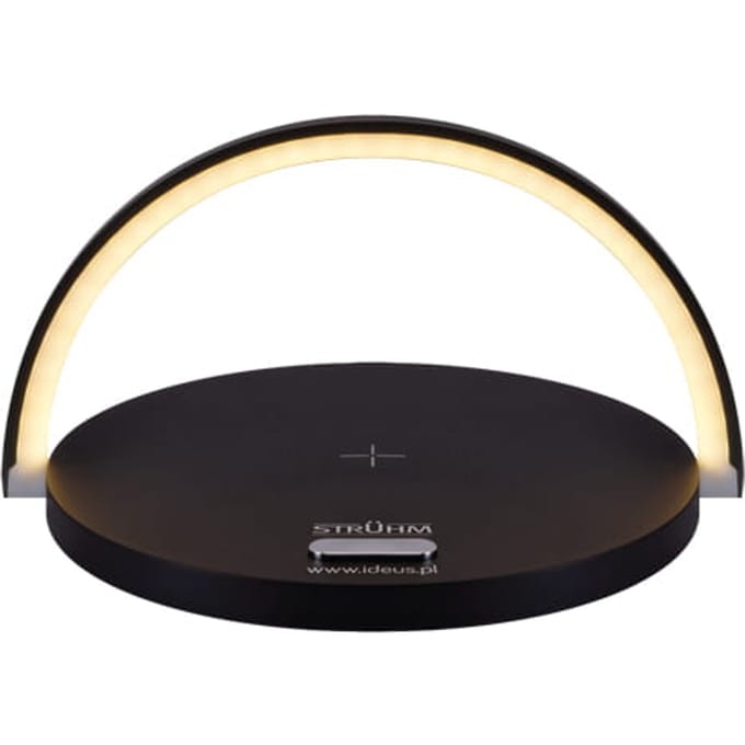SATURN - Led tafellamp -Bureaulamp - Dimbaar- Draadloos GSM oplader - Zwart