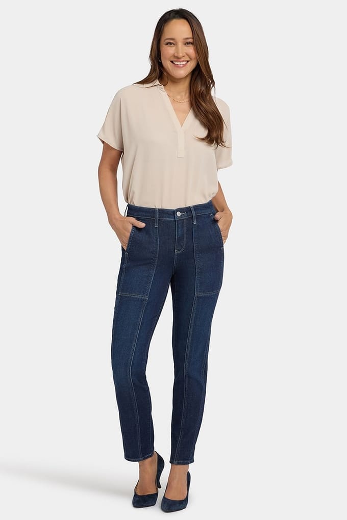 Margot Girlfriend Jeans | Middernacht Bries