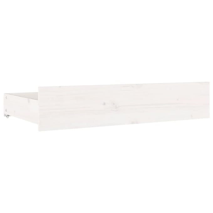 vidaXL - Bedlades - 4 - st - massief - grenenhout - wit