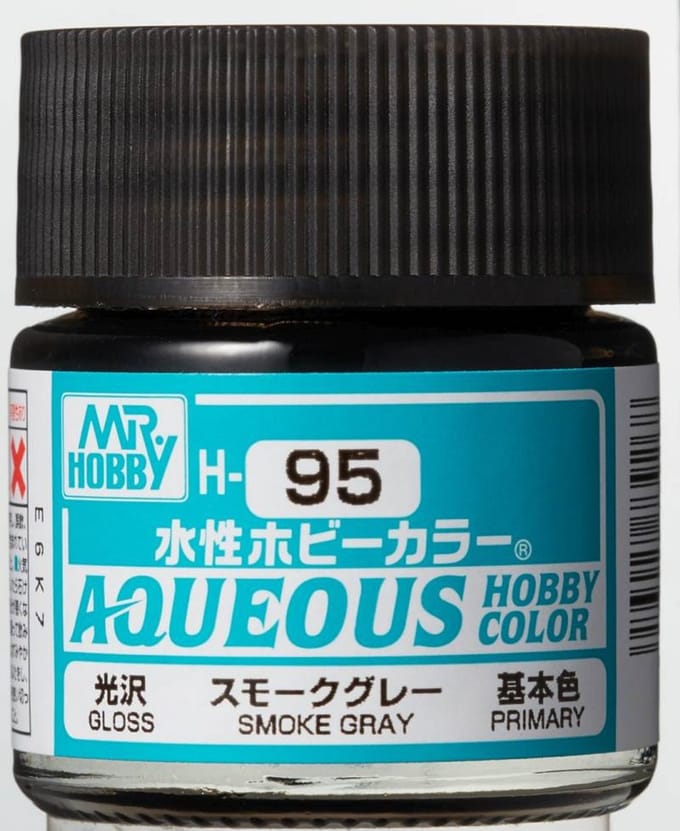 Gunze H-095 - Smoke Gray - Mr. Hobby Aqueous Modelbouwverf 10ml