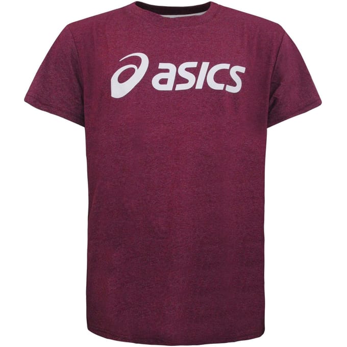 Asics Essentials Heren Burgundy T-shirt