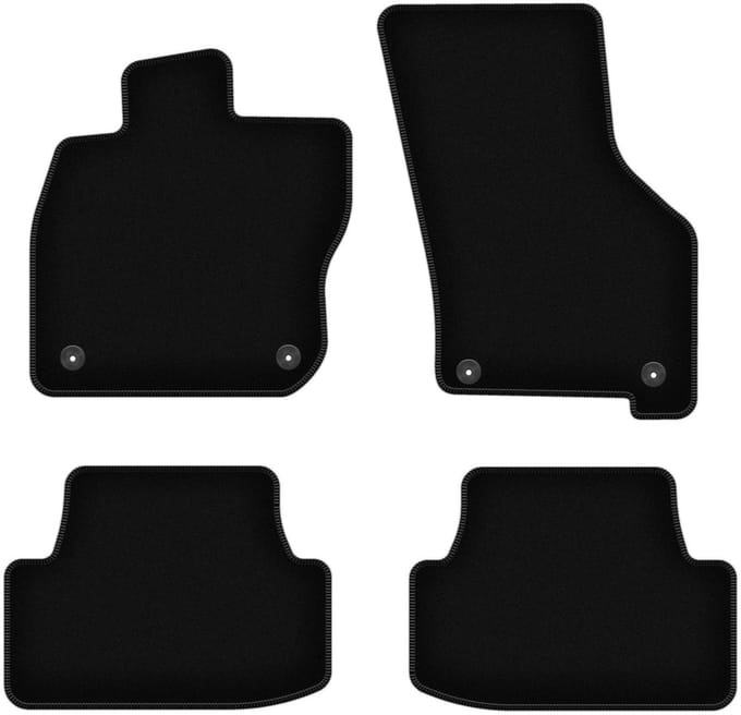 BASIC zwarte veloursmatten voor: Skoda Audi A3 8Y MHEV 0 (2020-)