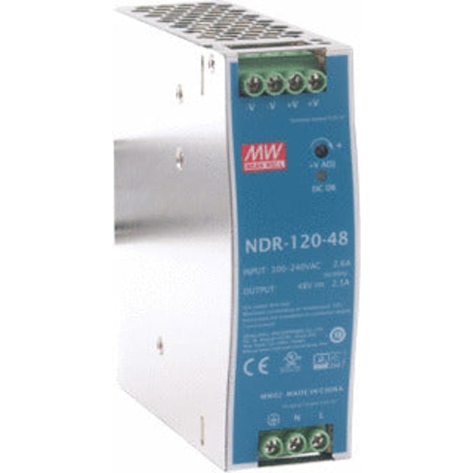Mean Well NDR Universele Voedingseenheid 48V 2.5A | NDR-120-48