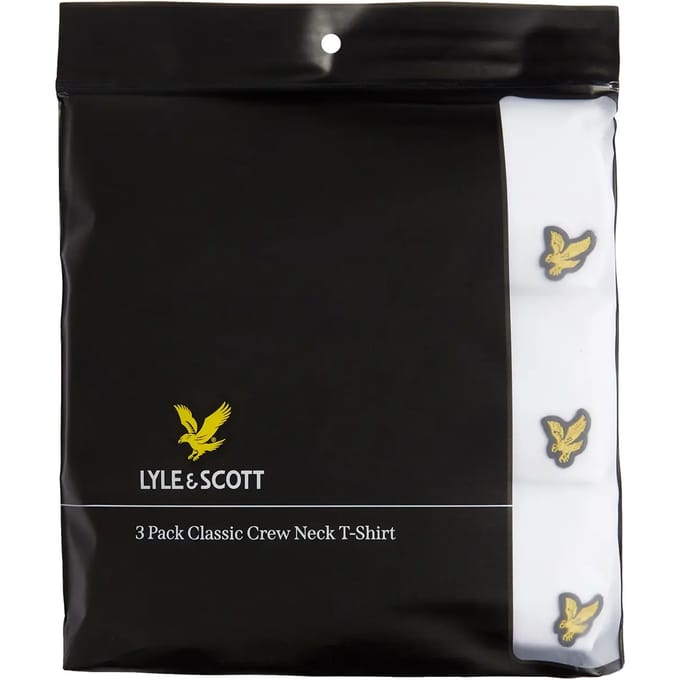 Lyle & Scott Basic 3 pack t-shirt - white