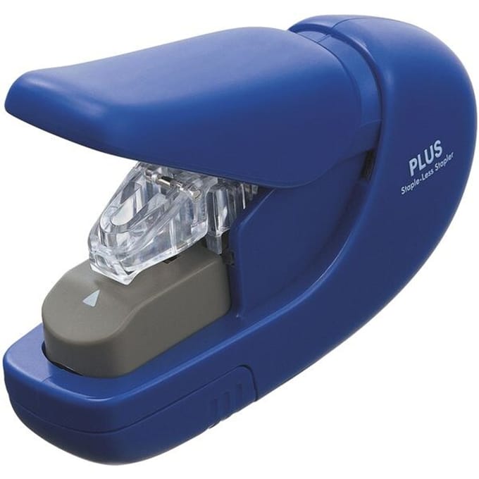 Nietmachine Plus nieten zonder nietjes blauw