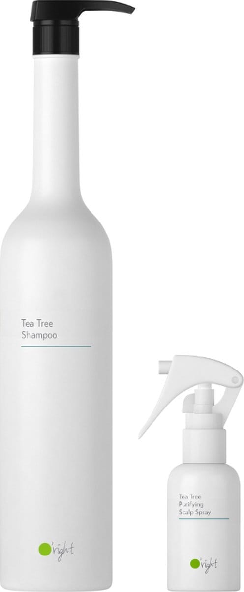 O’right Tea Tree Duo Shampoo 1L & Scalp Spray 50ml -Anti roos en schilfertjes