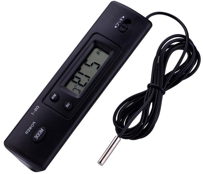 Digitale LCD Temperatuurmeter met Draadloze Sensor en Groot Display voor Koelkastgebruik