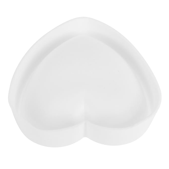 Siliconen Vorm Anti-aanbak Hartvormige Mousse Cake Vorm Bakvorm DIY Bakaccessoire Wit white