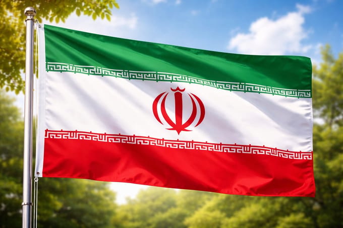 Repus - Iran - Vlag - 90x150cm - Iraanse Vlag - Feest - Support/Protest - Versiering