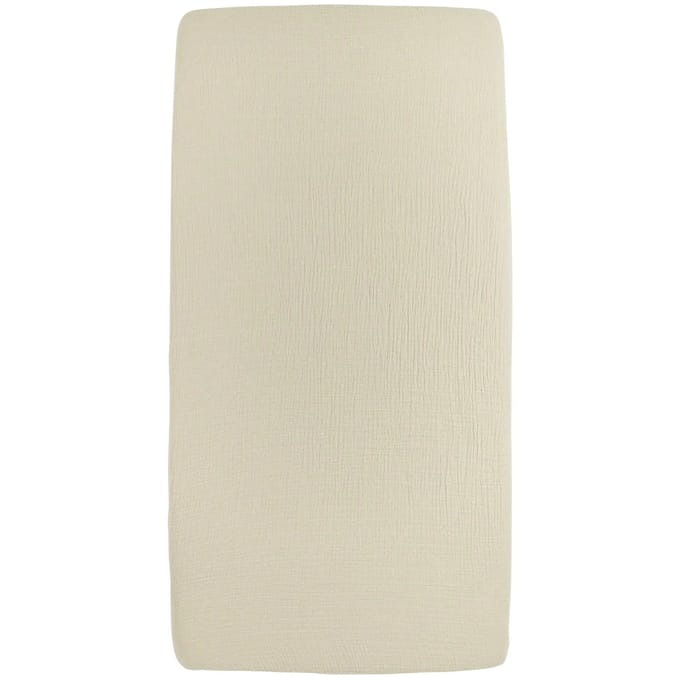 Meyco Baby Uni hoeslaken juniorbed - pre-washed hydrofiel - soft sand - 70x140cm