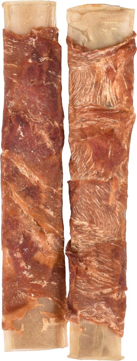Flamingo R'hide - Snack Honden - R'hide Duck Wrapped Ribs 17cm 2st 110gr - 2st - 129229 - 2st