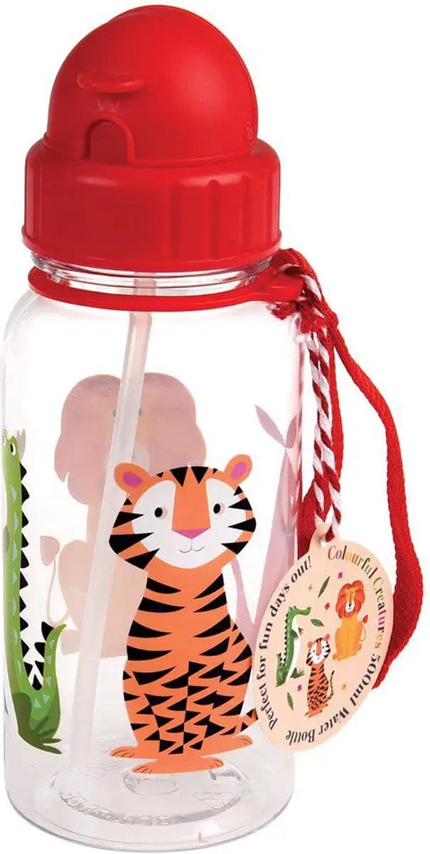 Drinkfles incl. rietje - Dieren - Rex London