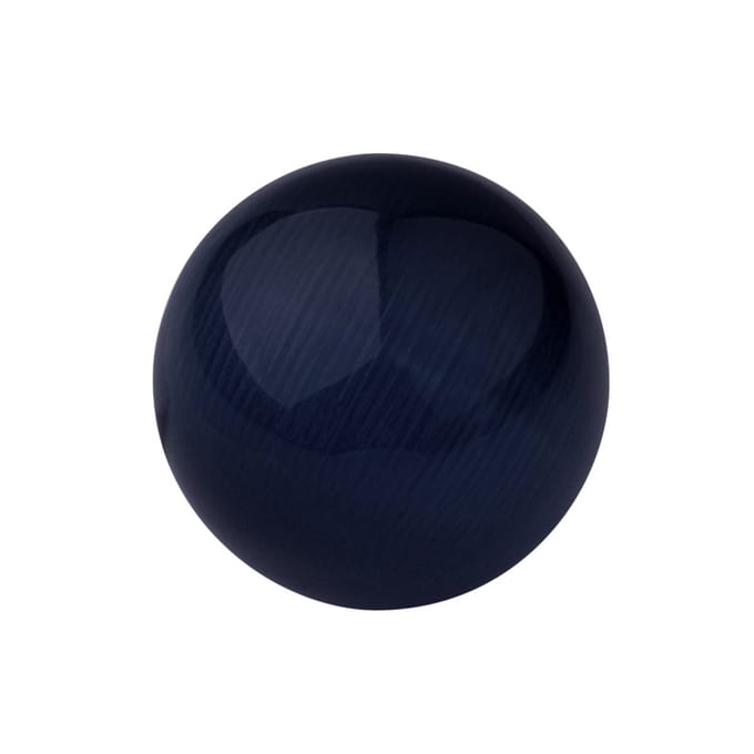 Quiges Verwisselbare Ring Steen Bolletje 10mm - Cateye Zwart - E10RHR008