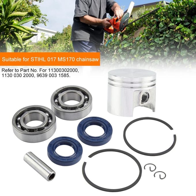 37mm Zuigerveren Lager Oliekeerring Kit Geschikt voor STIHL 017 MS170