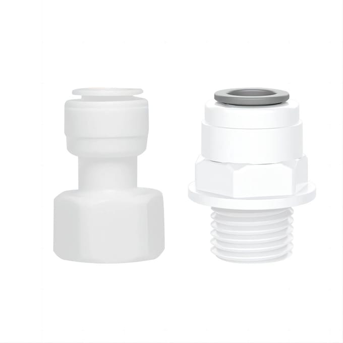Solidchoice - Dailygoody - 2Pcs Water Filter Quick Connector 3/8 inch - Koppelingen voor Osmose Waterfilters