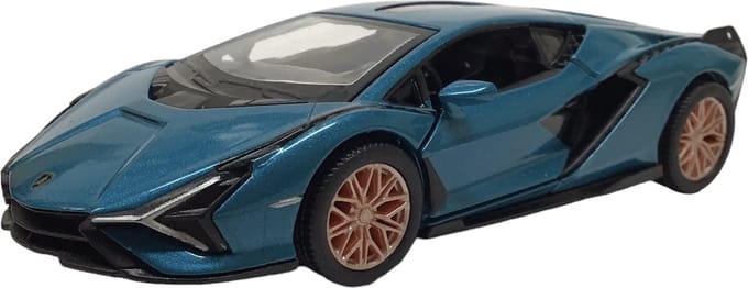 Lamborghini Sian FKP 37 die-cast sportwagen met pullbackmotor 1:40 Kinsmart