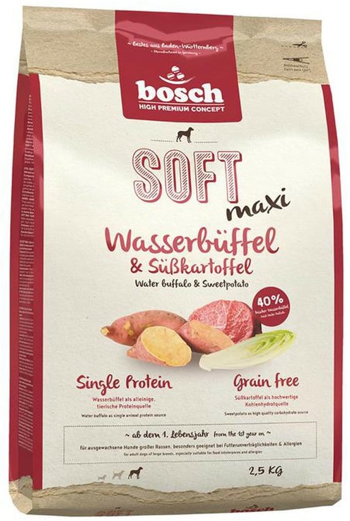 Bosch Soft Maxi Hondenvoer - Waterbuffel & Zoete aardappel - 2,5 kg