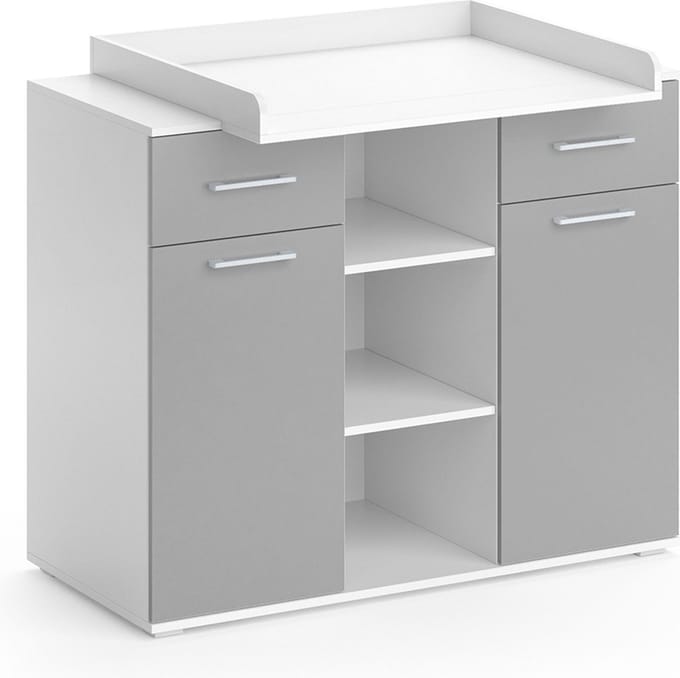 Vicco Leonie Commode – 113 x 109 cm Grijs