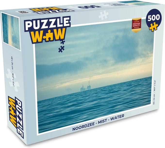 Puzzel Noordzee - Mist - Water - Legpuzzel - Puzzel 500 stukjes