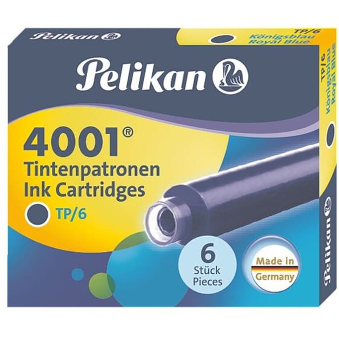 Pelikan Ink Cartridges TP/6 Ink 4001® Royal Blue