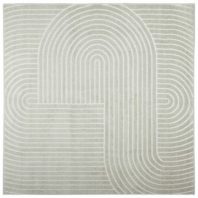 vidaXL - Binnen- - en - buitenkleed - PALMERAS - Groen - 200 - x - 200 - cm - Polyester
