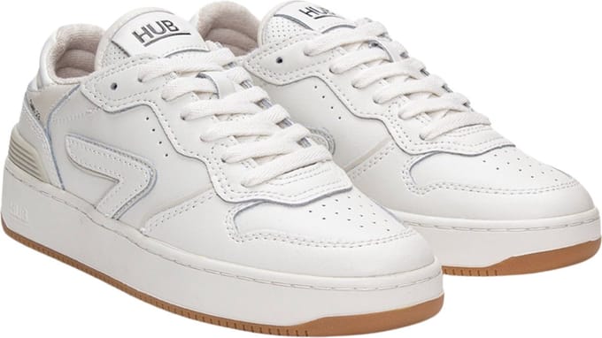 HUB Smash Lage sneakers - Leren Sneaker - Dames - Wit - Maat 38