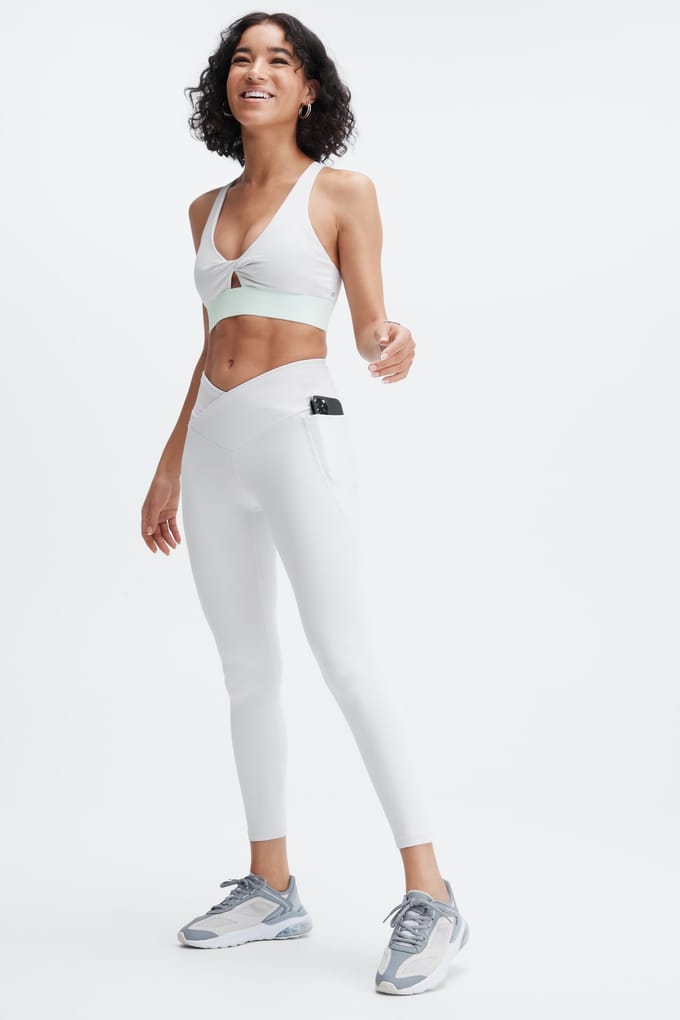 Fabletics Pureluxe Crossover 7/8 Soft Grey Taglia: M Short | Leggings Outlet | Donna | Grigio