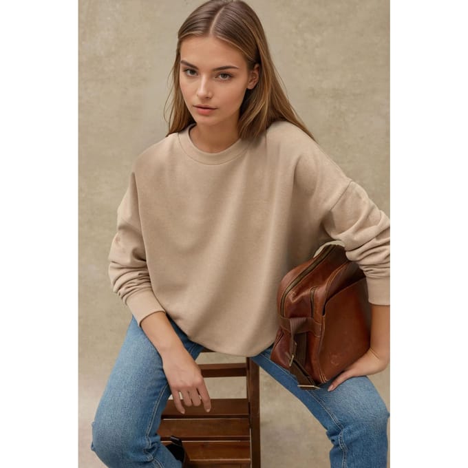 Oversized Crewneck Basis Sweatshirt