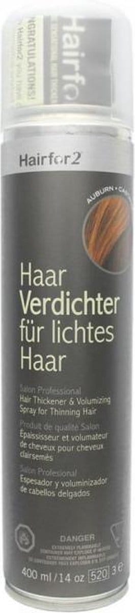 Hairfor2 Colorspray 400 ml - Kastanjebruin