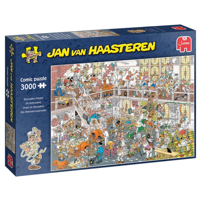 Jan van Haasteren De verbouwing - Puzzel 3000 stukjes volwassenen - Legpuzzels