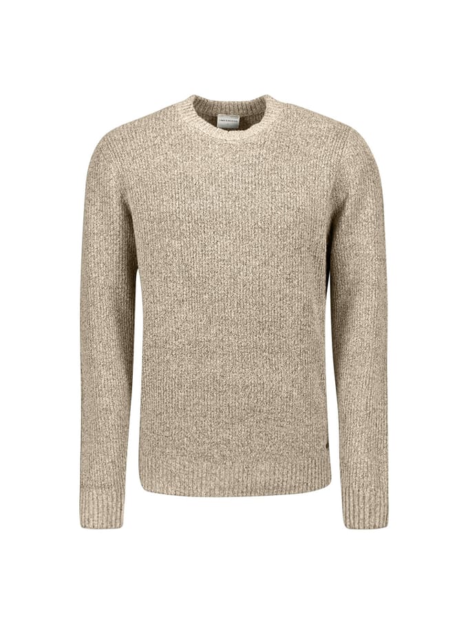 No Excess Pullover Crewneck Soft Woolblend Sand Größe: M | Pullover Outlet | Herren | Braun