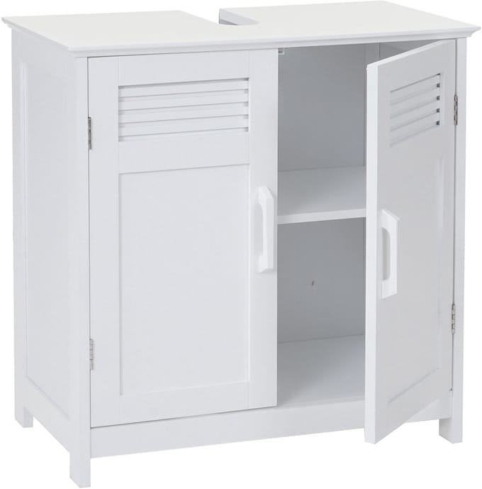 Badmeubel MCW-A85, badkamermeubel 60x60x30cm ~ wit