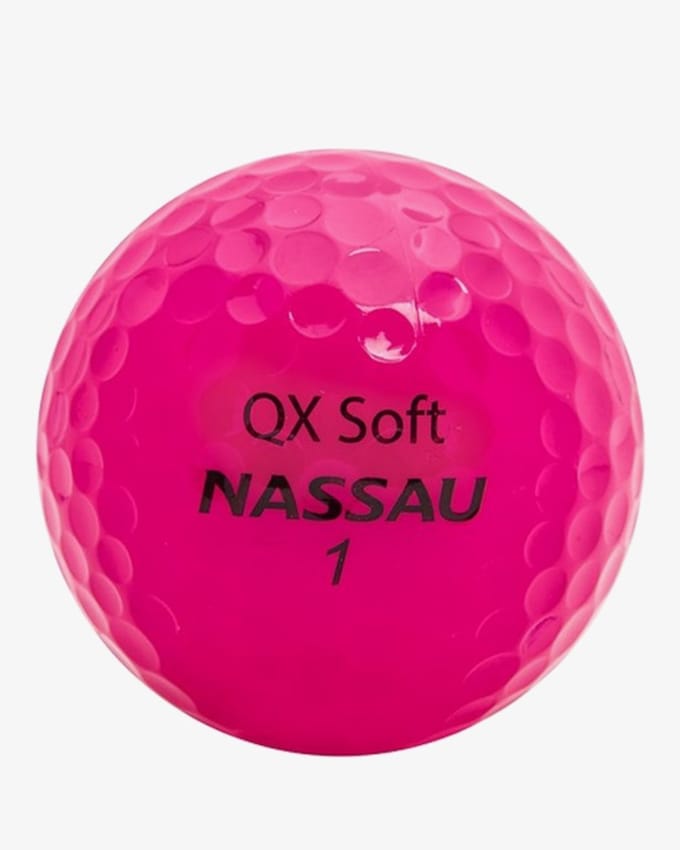 QX Soft Nassau Golfbal – Hoge Elasticiteit – 3 Stuks – Premium Kwaliteit
