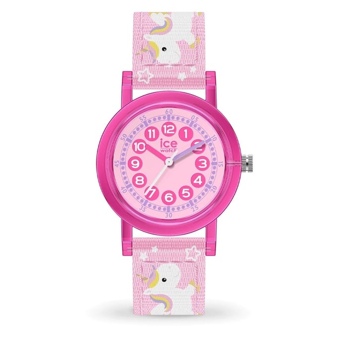 Ice Watch ICE learning - Pink unicorn 024496 Horloge - Nylon - Roze - Ø 28 mm