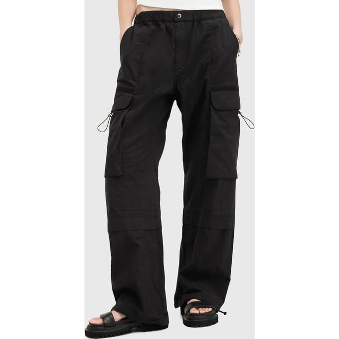 AllSaints Barbara Trouser Black Taglia: 12 | Pantaloni cargo Outlet | Donna | Nero