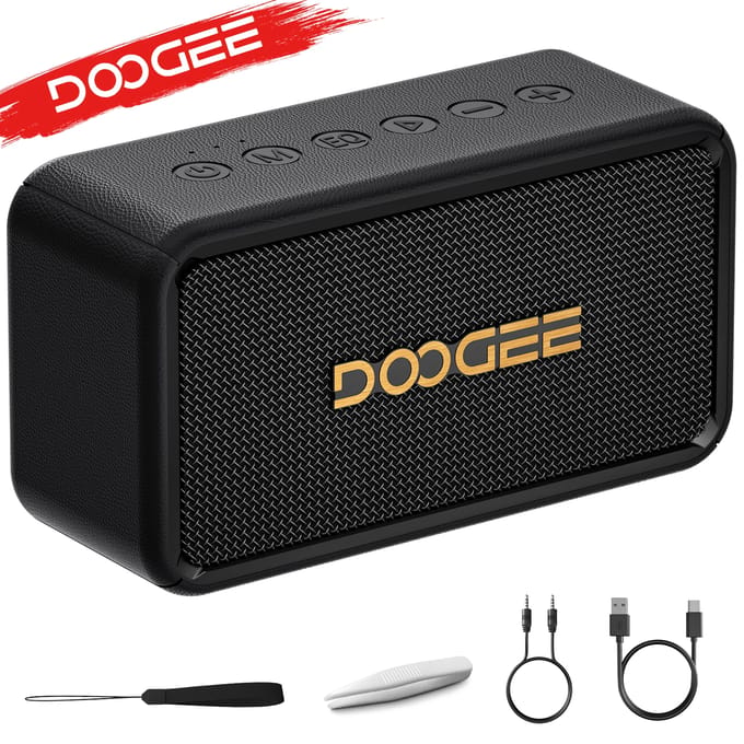 DOOGEE Field Echo Draagbare draadloze Bluetooth-luidspreker Partyluidspreker IP67 Waterdicht 80W Max. brullend geluid 16H Draagbare gebruikstijd Outdoor Camping-luidspreker