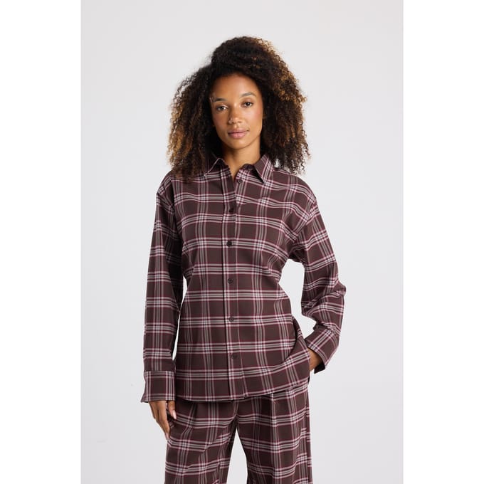 America Today Brianna Check 1 Größe: S | Longsleeves Outlet | Damen