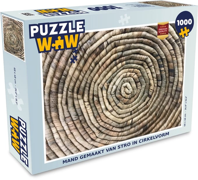Puzzel Cirkel - Riet - Mand - Legpuzzel - Puzzel 1000 stukjes volwassenen