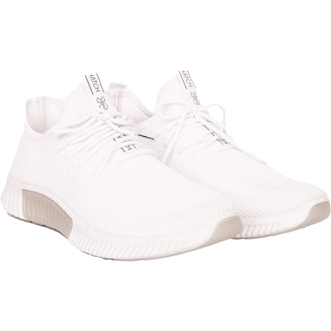 Crosshatch Heren Rideout Trainers (Wit)