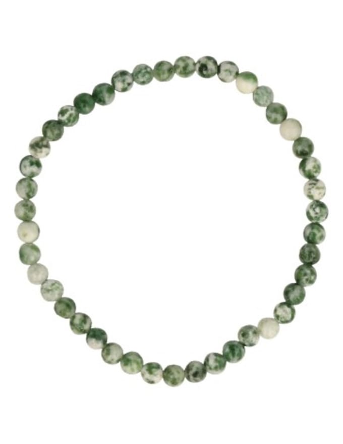 Agaat boom kralenarmband 4 mm