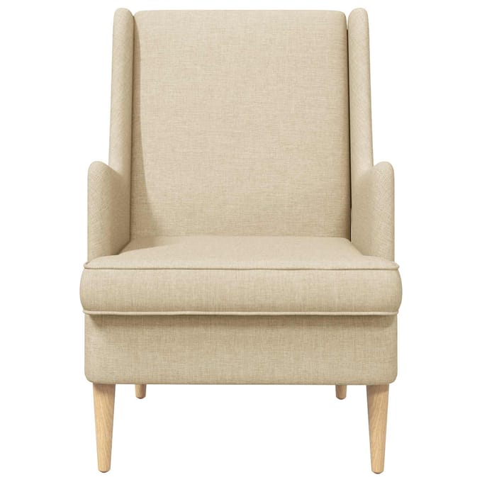 vidaXL - Fauteuil - Crèmekleurig - Stof