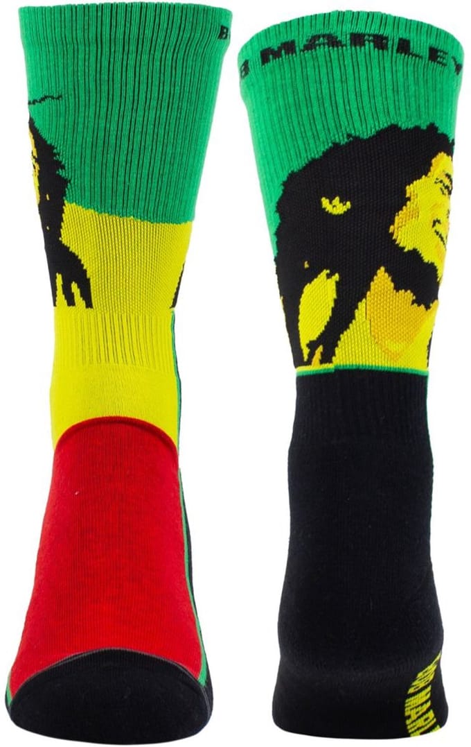 Bob Marley - Smile Sokken - Zwart/Multicolours